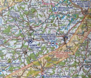 Wechsel des Frequenzkanals SLZ-Gebiet Částkovice 120,410